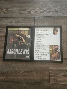 Aaron Lewis Tour Photo, Set List, Guitar Pick, & Sticky